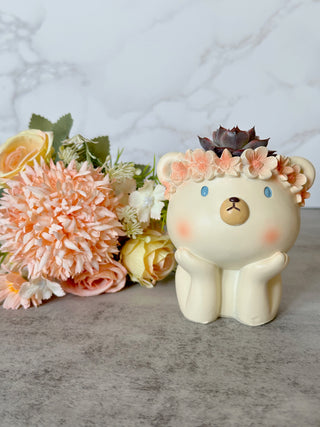 Bear with Flower Crown